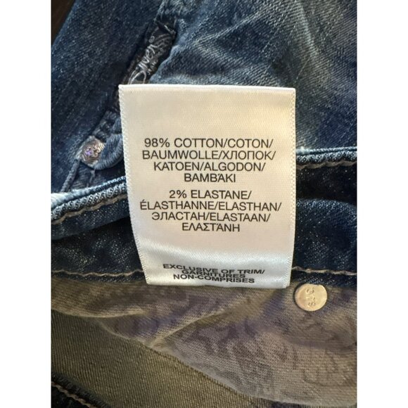 Silver Jeans Super Stretch Boyfriend Distressed Mid-Rise Cropped Jeans W29/L25 - Picture 5 of 11